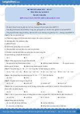 Đề thi giữa kì 1 KHTN 8 Cánh diều - Đề số 7